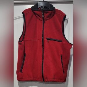 Eddie Bauer Men's Red Fleece Vest